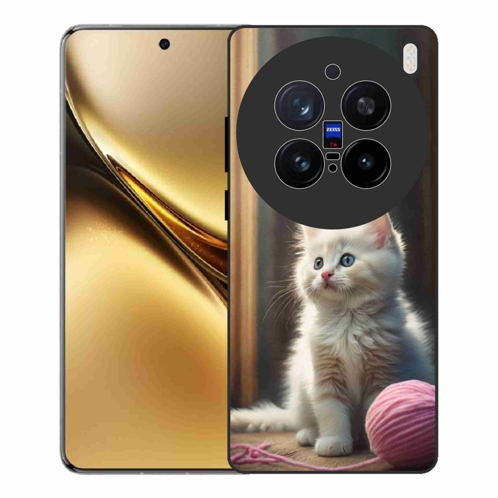 Gelový kryt mmCase na Vivo X200 Pro 5G - bílé kotě 2