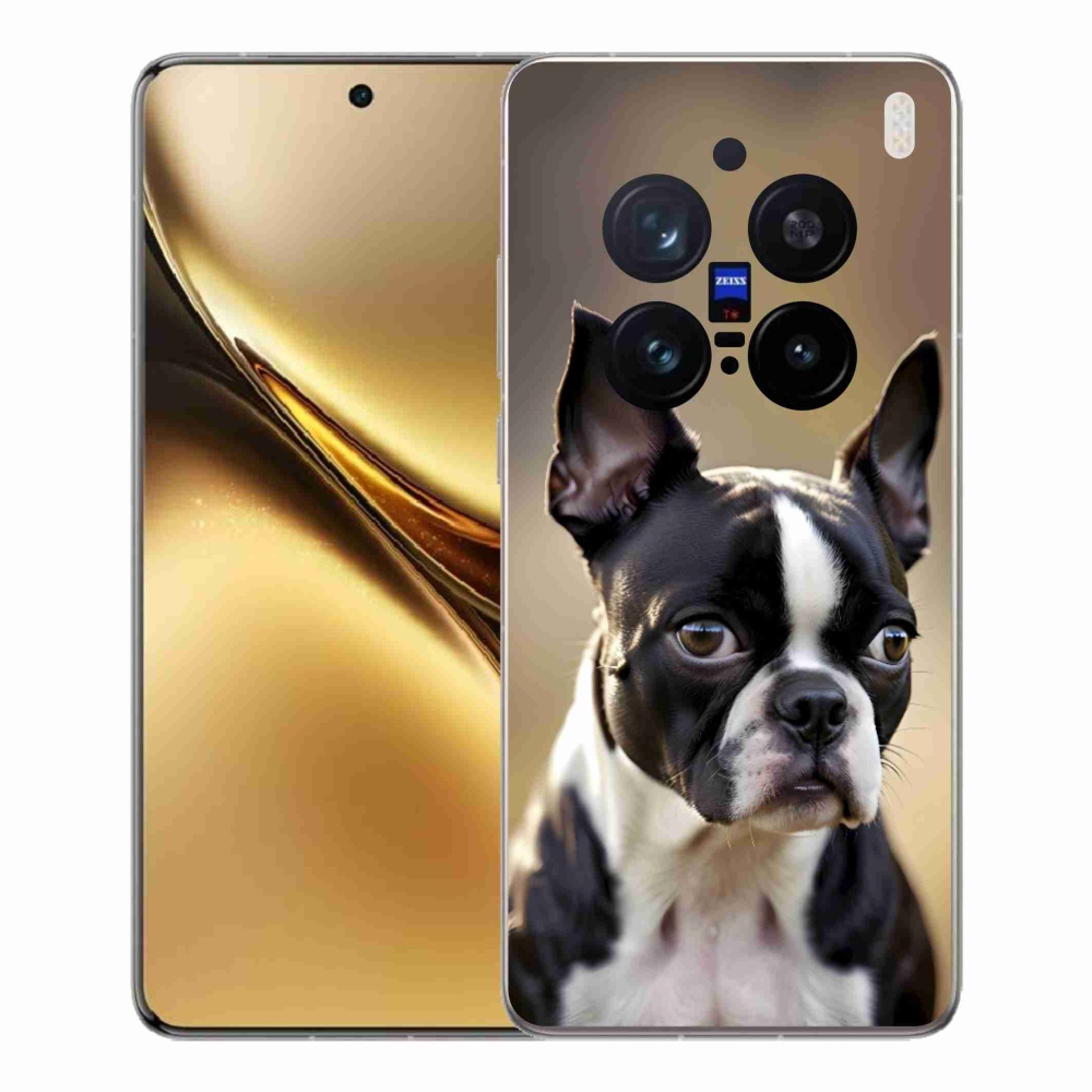 Gelový kryt mmCase na Vivo X200 Pro 5G - bostonský teriér