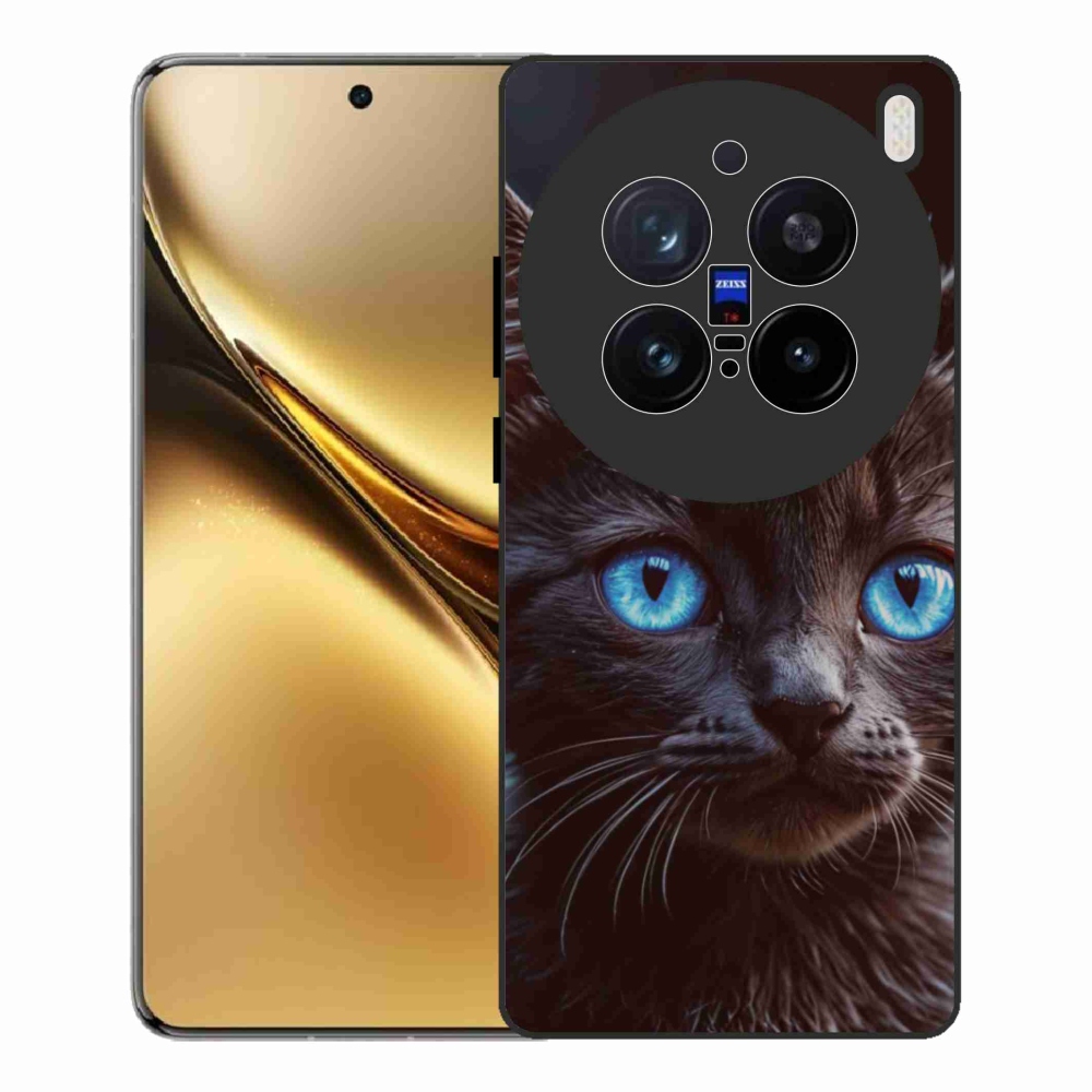 Gelový kryt mmCase na Vivo X200 Pro 5G - černé kotě 2