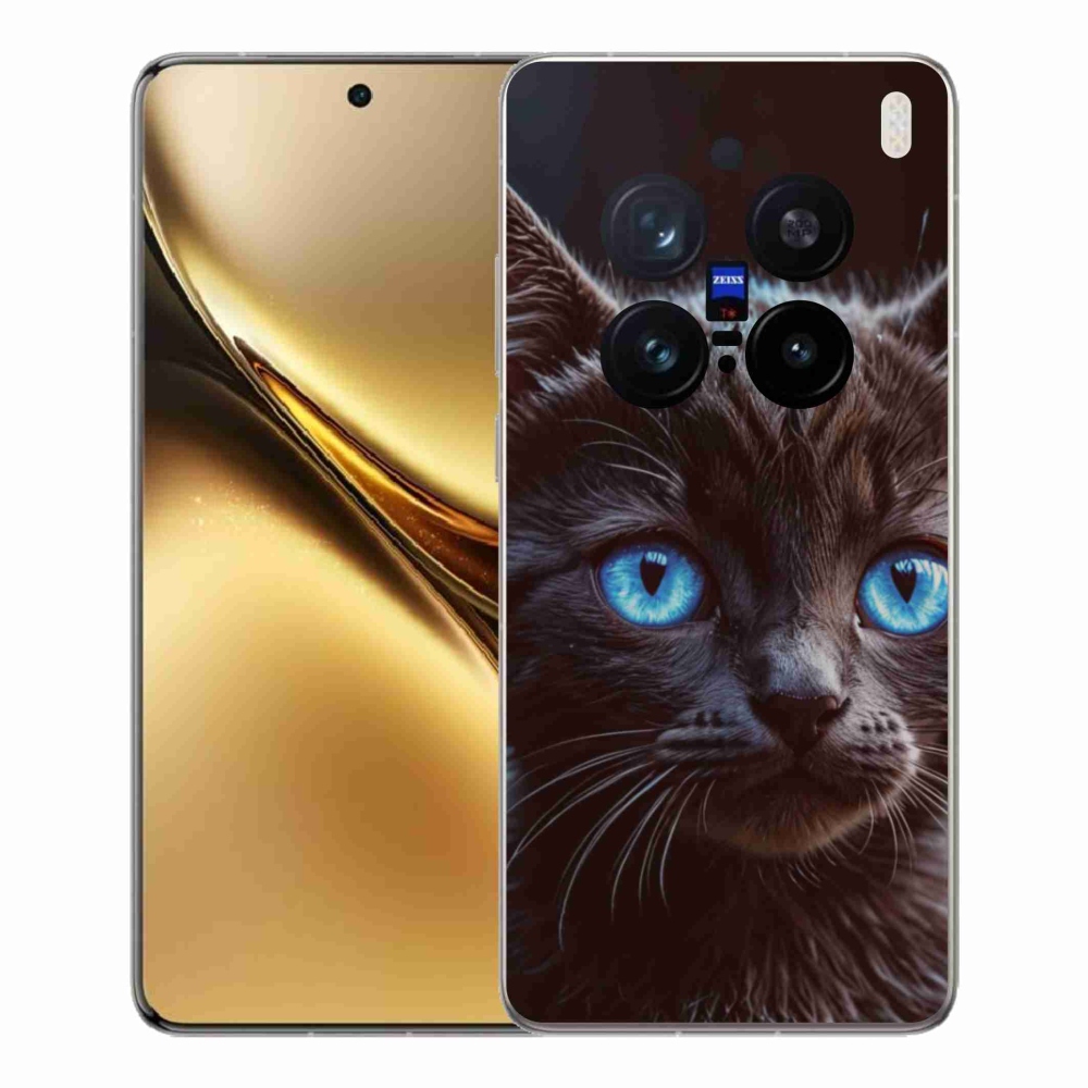 Gelový kryt mmCase na Vivo X200 Pro 5G - černé kotě 2