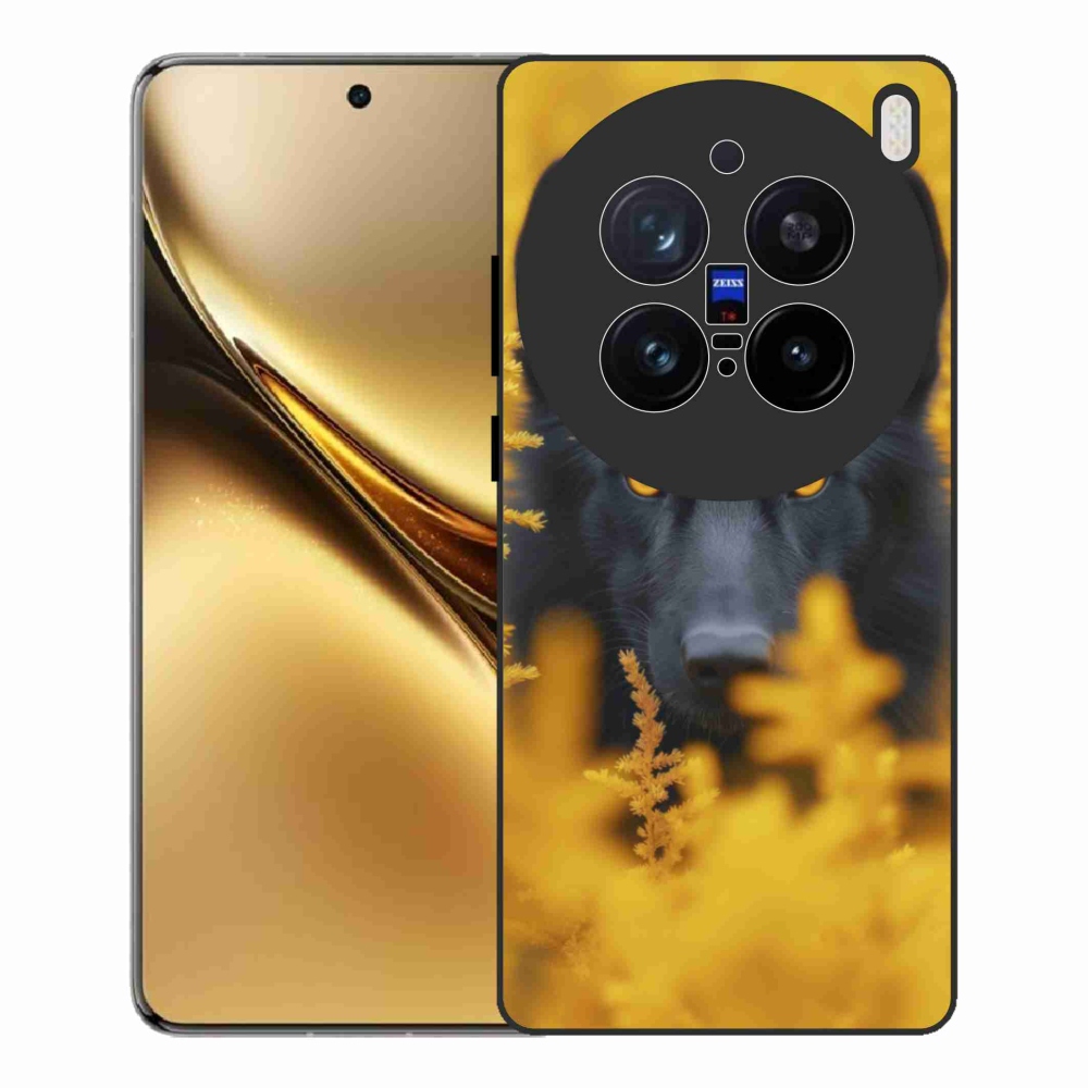 Gelový kryt mmCase na Vivo X200 Pro 5G - černý vlk 2