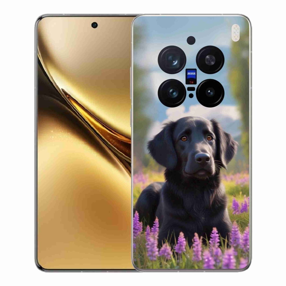 Gelový kryt mmCase na Vivo X200 Pro 5G - elegantní černý retrívr