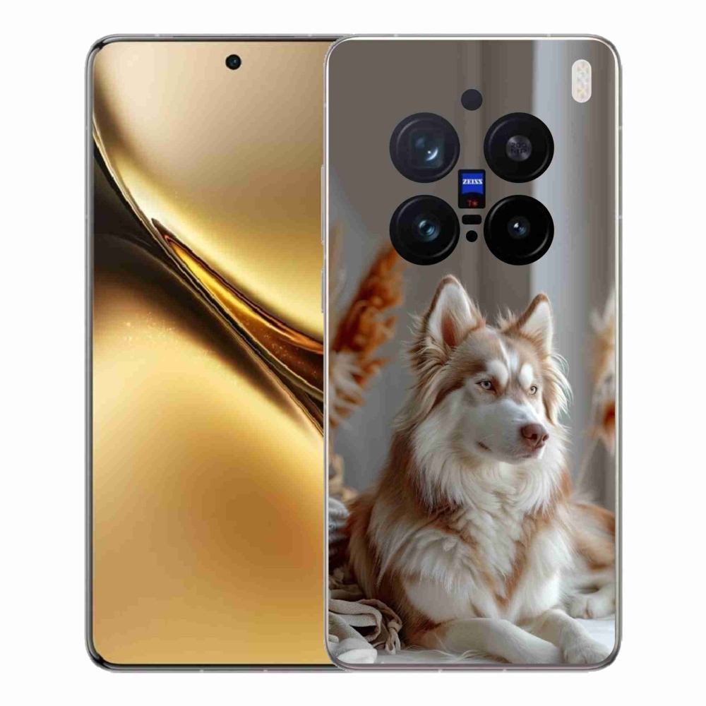Gelový kryt mmCase na Vivo X200 Pro 5G - klidný sibiřský husky