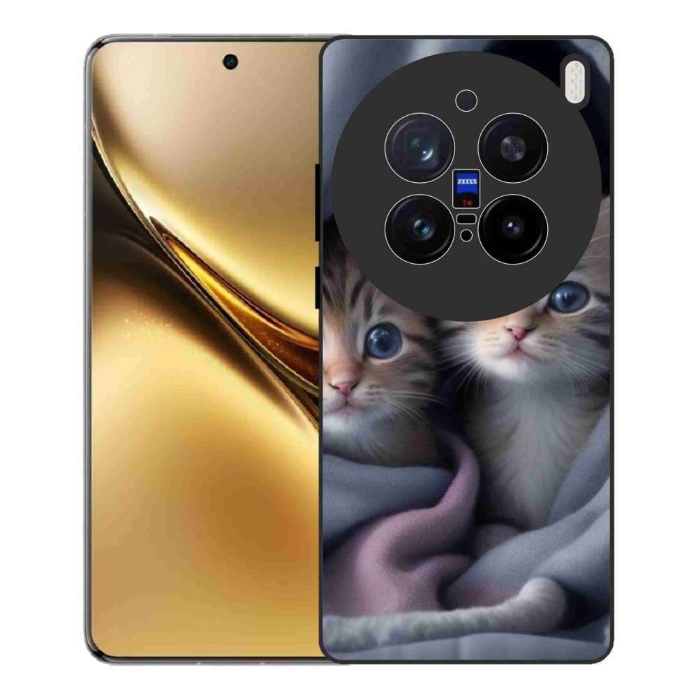 Gelový kryt mmCase na Vivo X200 Pro 5G - kočičí duo 2