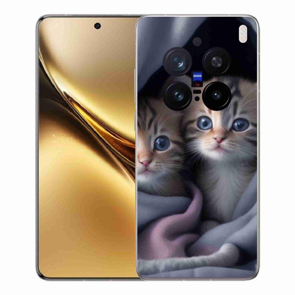 Gelový kryt mmCase na Vivo X200 Pro 5G - kočičí duo 2