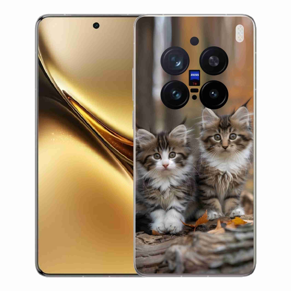 Gelový kryt mmCase na Vivo X200 Pro 5G - kočičí duo 3