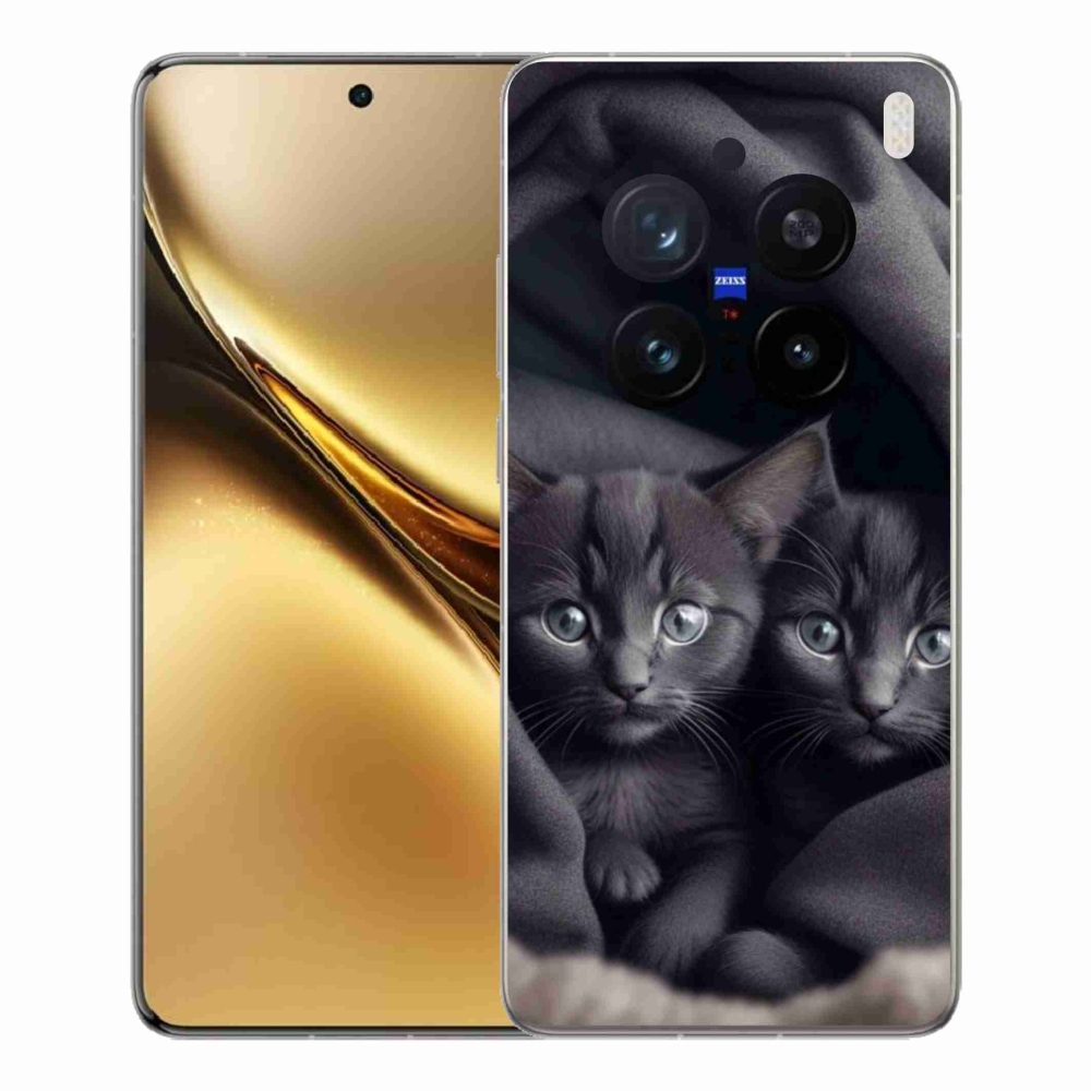Gelový kryt mmCase na Vivo X200 Pro 5G - kočičí duo