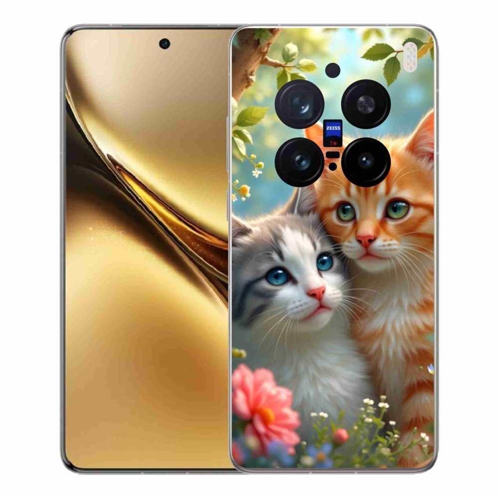 Gelový kryt mmCase na Vivo X200 Pro 5G - kočičí láska 2