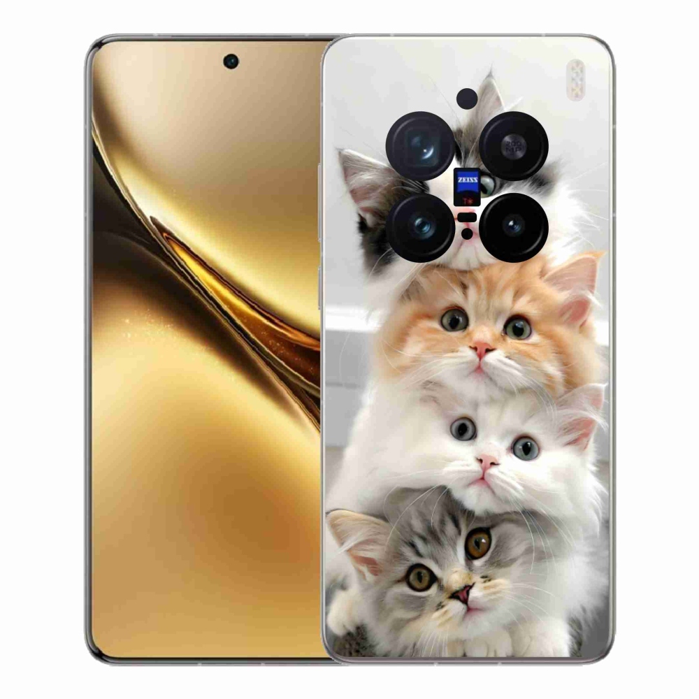Gelový kryt mmCase na Vivo X200 Pro 5G - kočičí parta