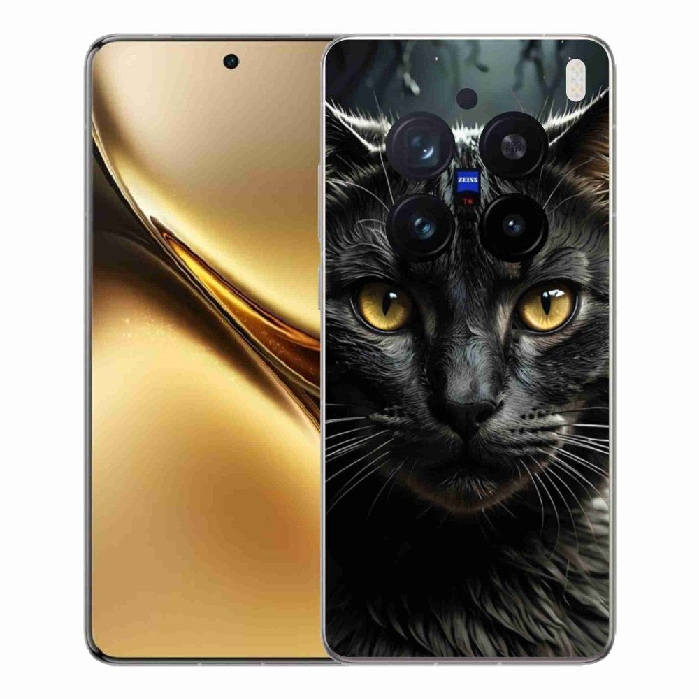 Gelový kryt mmCase na Vivo X200 Pro 5G - kočičí pohled 3