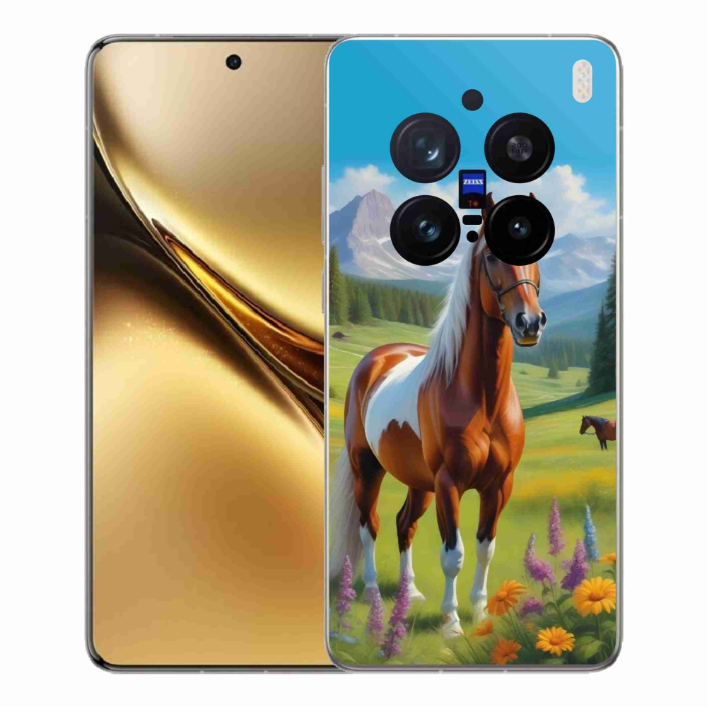 Gelový kryt mmCase na Vivo X200 Pro 5G - kůň na louce