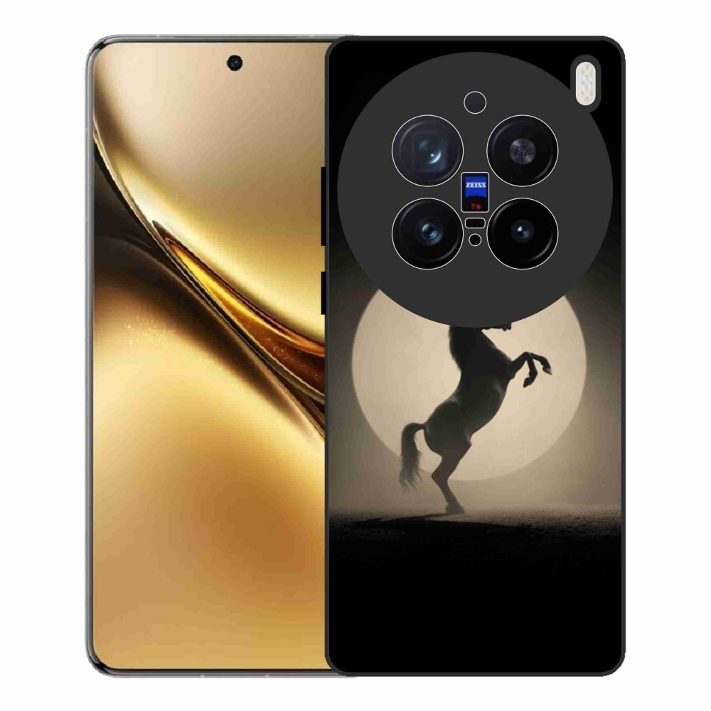 Gelový kryt mmCase na Vivo X200 Pro 5G - kůň v siluetě