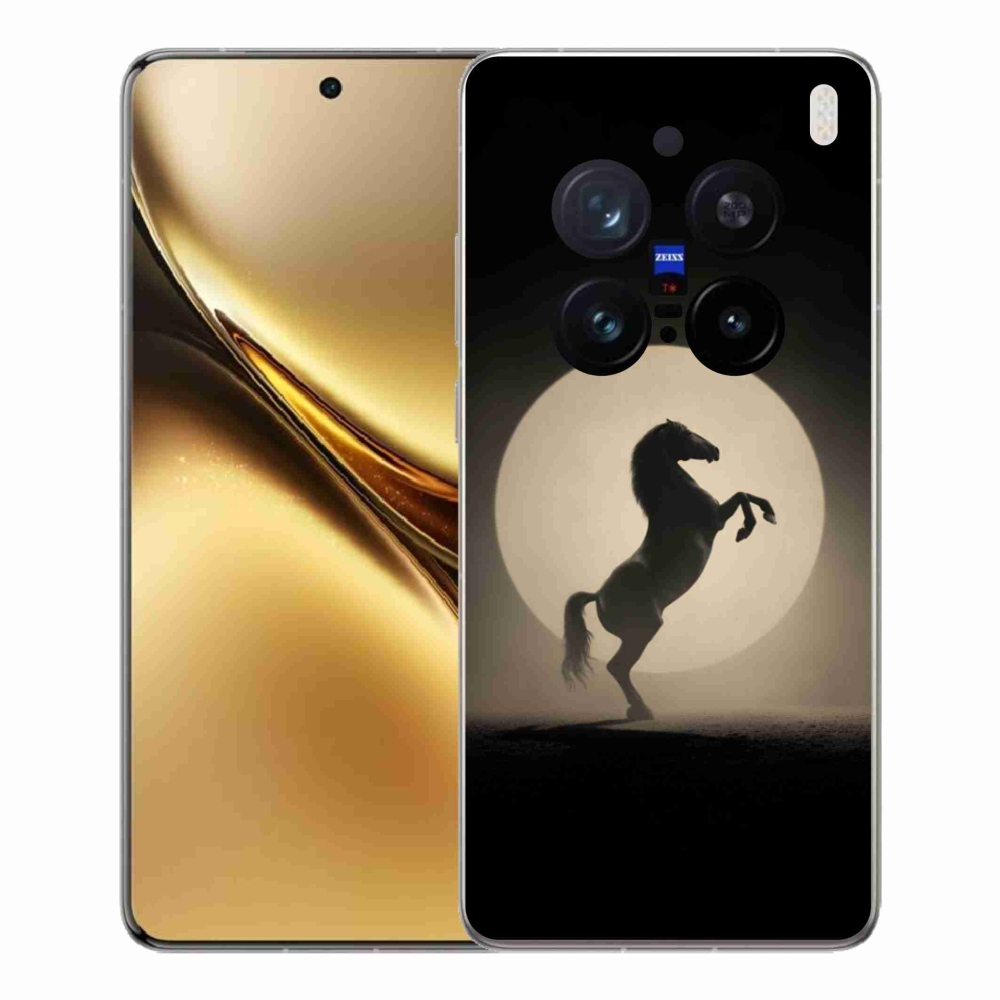 Gelový kryt mmCase na Vivo X200 Pro 5G - kůň v siluetě