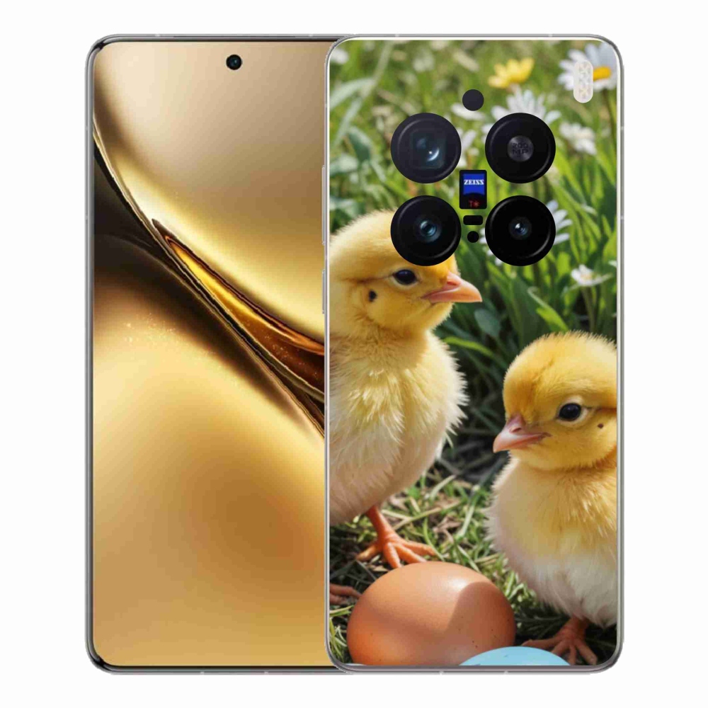 Gelový kryt mmCase na Vivo X200 Pro 5G - kuřátka