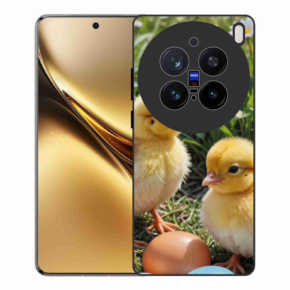 Gelový kryt mmCase na Vivo X200 Pro 5G - kuřátka