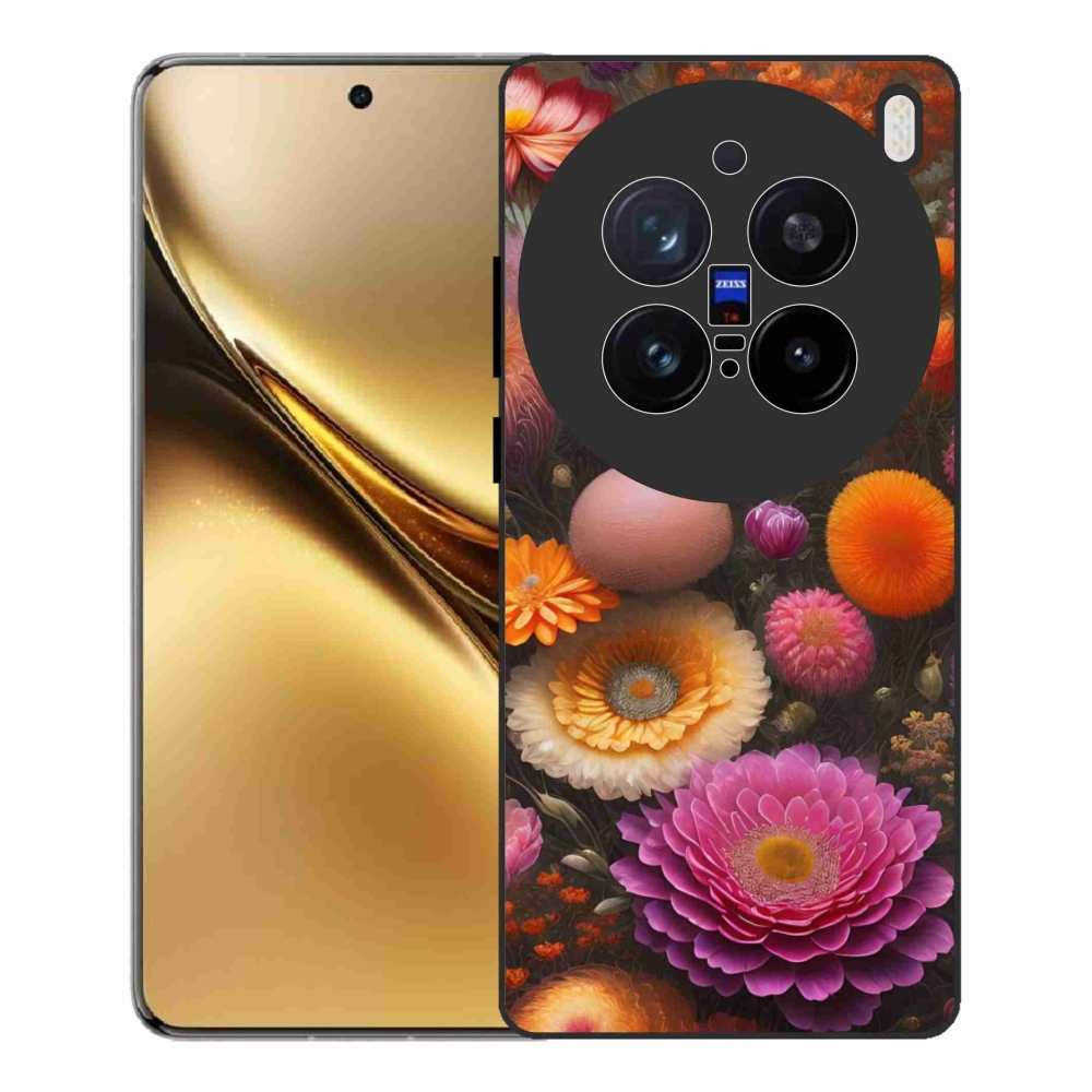 Gelový kryt mmCase na Vivo X200 Pro 5G - květinová kompozice