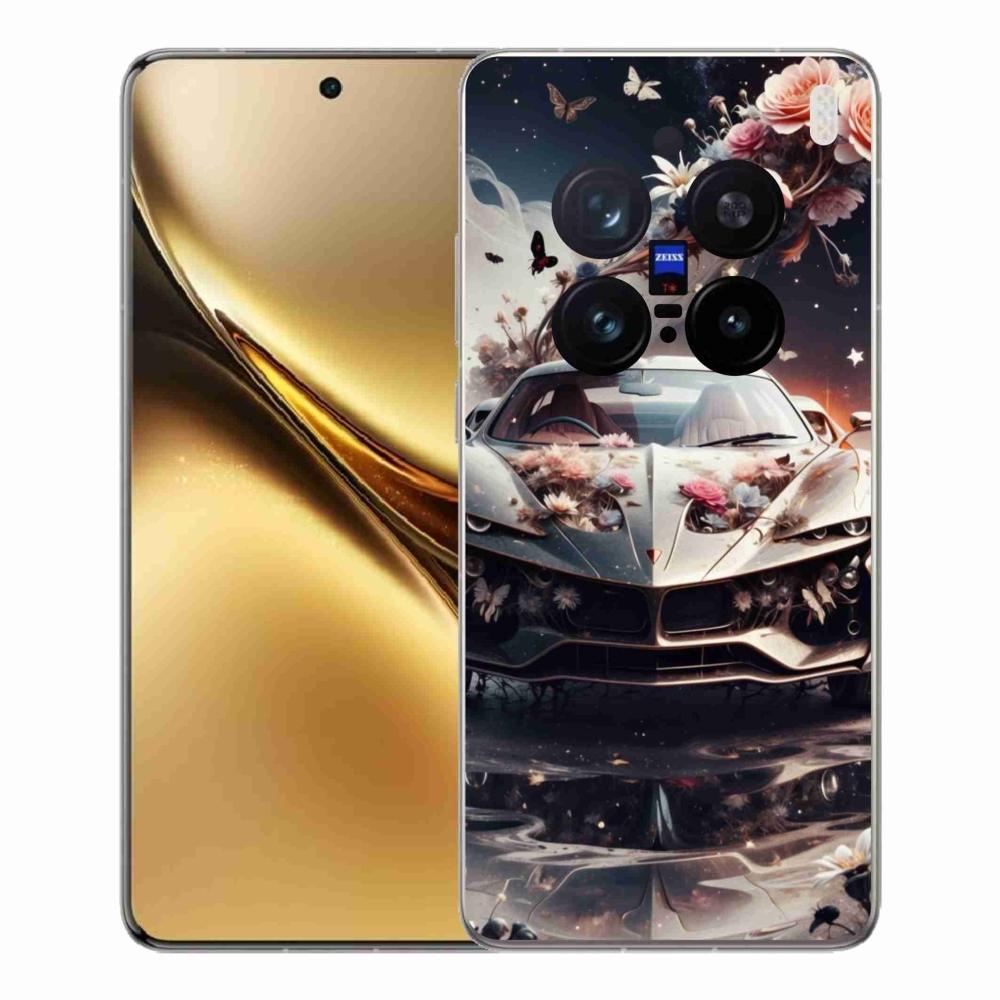 Gelový kryt mmCase na Vivo X200 Pro 5G - květinový sportovní vůz