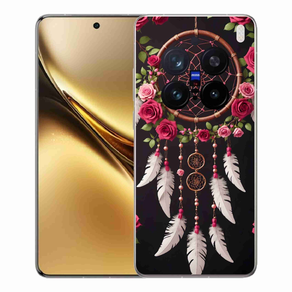 Gelový kryt mmCase na Vivo X200 Pro 5G - lapač snů s růžemi