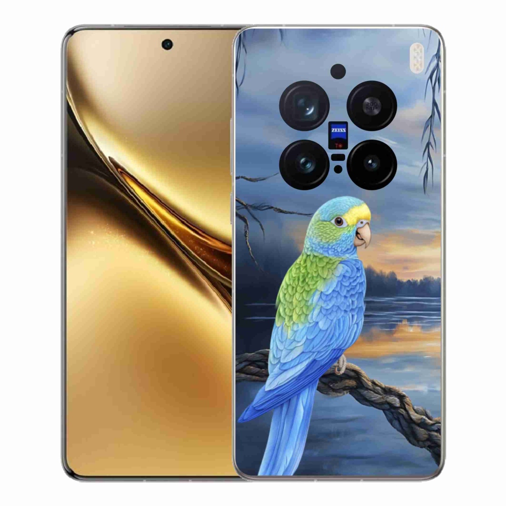 Gelový kryt mmCase na Vivo X200 Pro 5G - modrý papoušek
