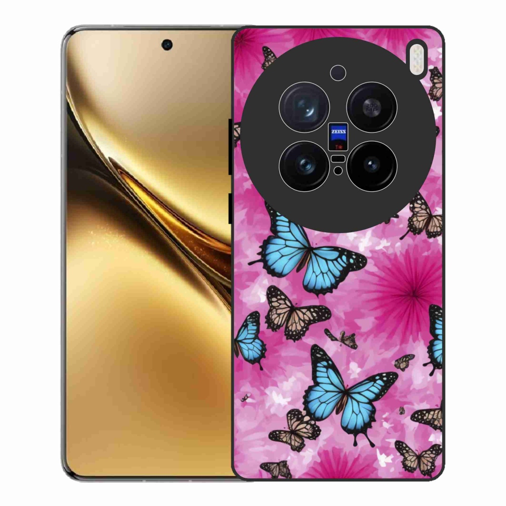 Gelový kryt mmCase na Vivo X200 Pro 5G - motýlí zahrada