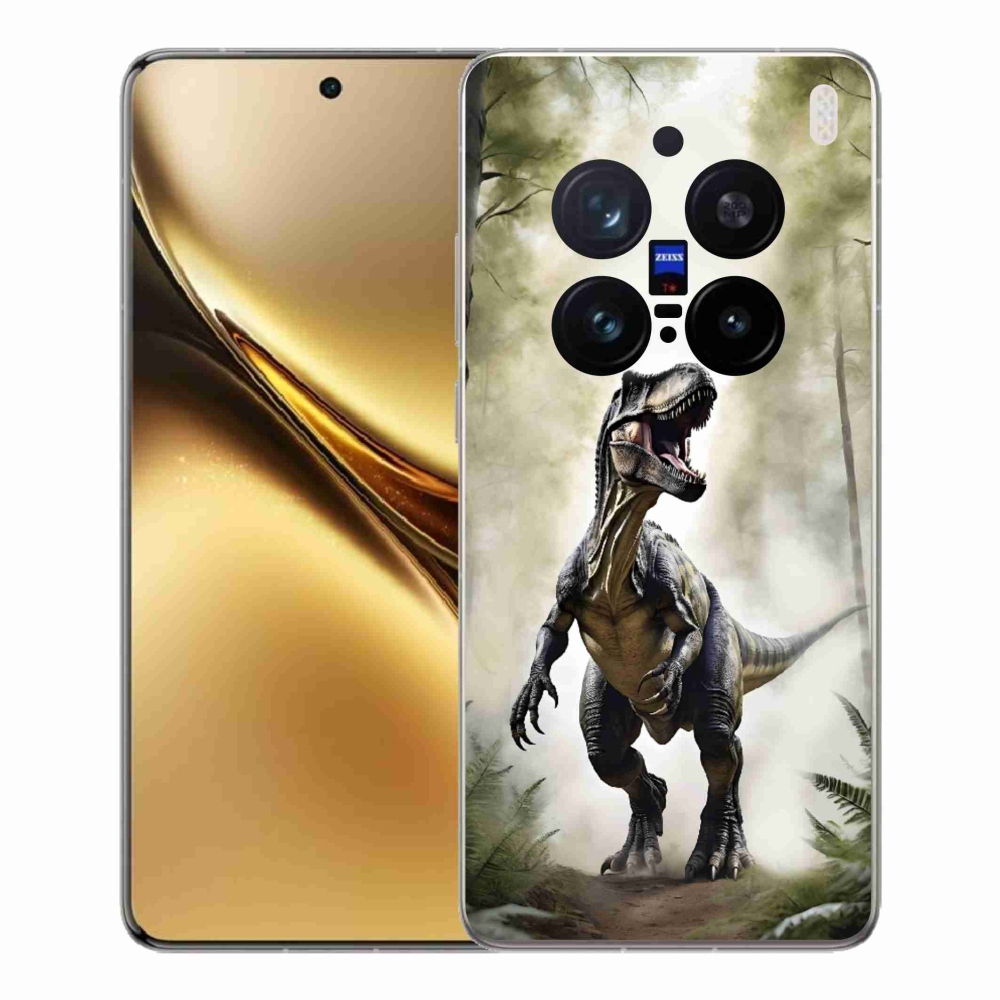 Gelový kryt mmCase na Vivo X200 Pro 5G - naštvaný T-Rex