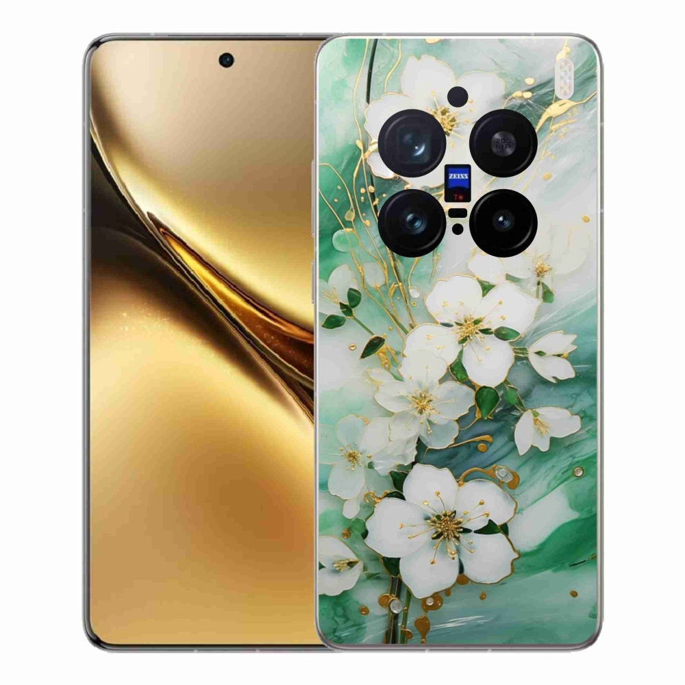 Gelový kryt mmCase na Vivo X200 Pro 5G - něžné květy