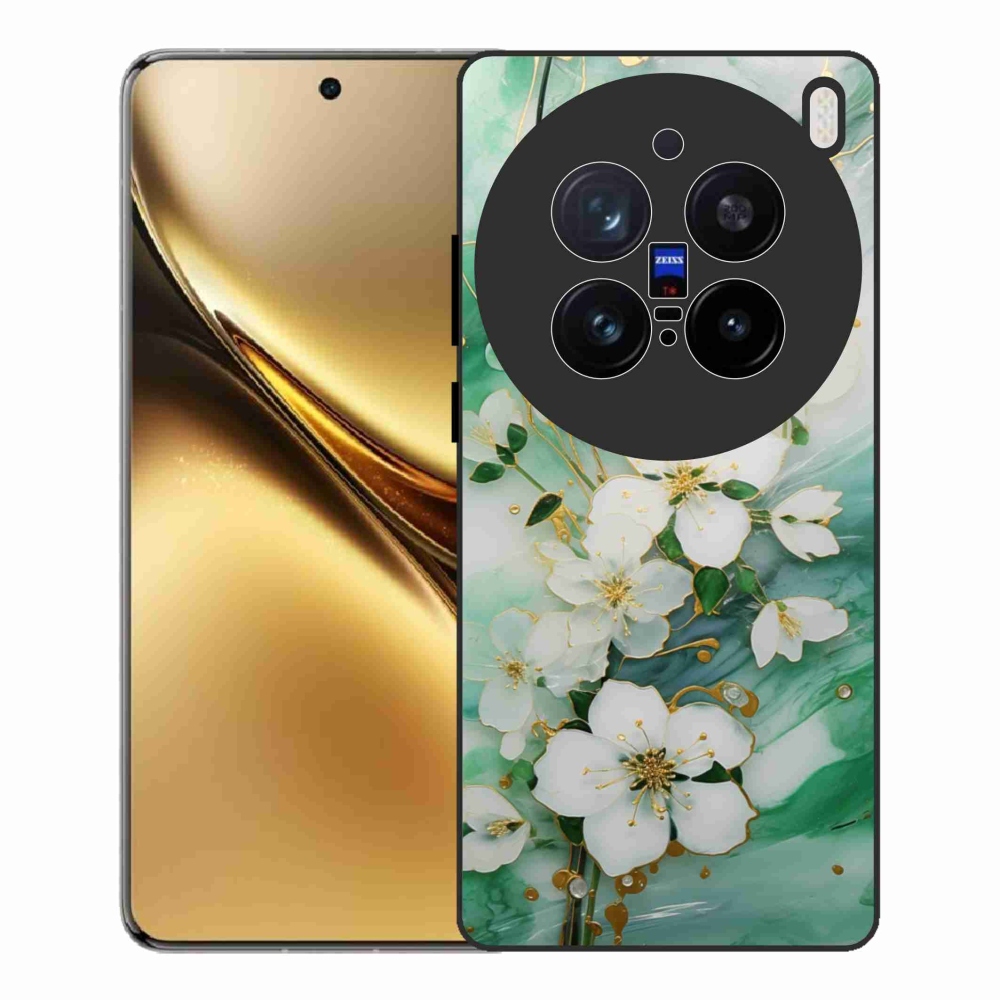 Gelový kryt mmCase na Vivo X200 Pro 5G - něžné květy