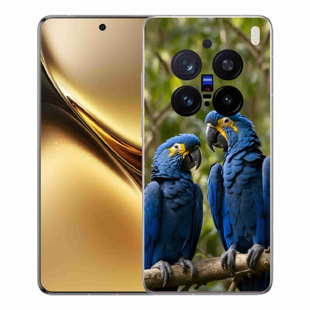 Gelový kryt mmCase na Vivo X200 Pro 5G - papouščí duo