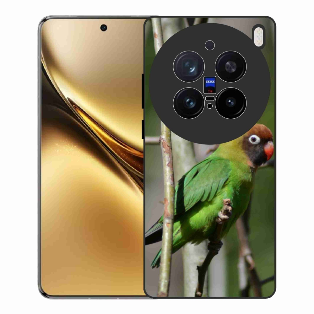 Gelový kryt mmCase na Vivo X200 Pro 5G - papoušek agapornis
