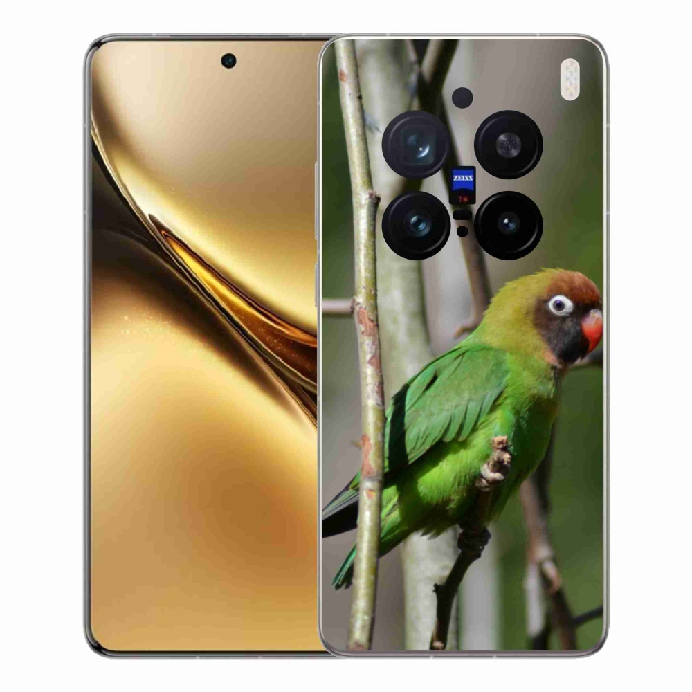 Gelový kryt mmCase na Vivo X200 Pro 5G - papoušek agapornis