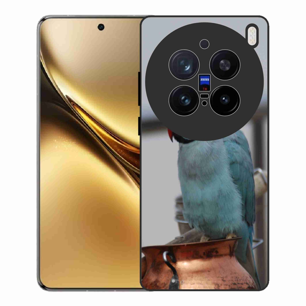 Gelový kryt mmCase na Vivo X200 Pro 5G - papoušek alexandr modrý