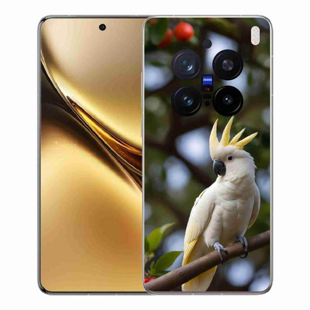 Gelový kryt mmCase na Vivo X200 Pro 5G - papoušek kakadu 3