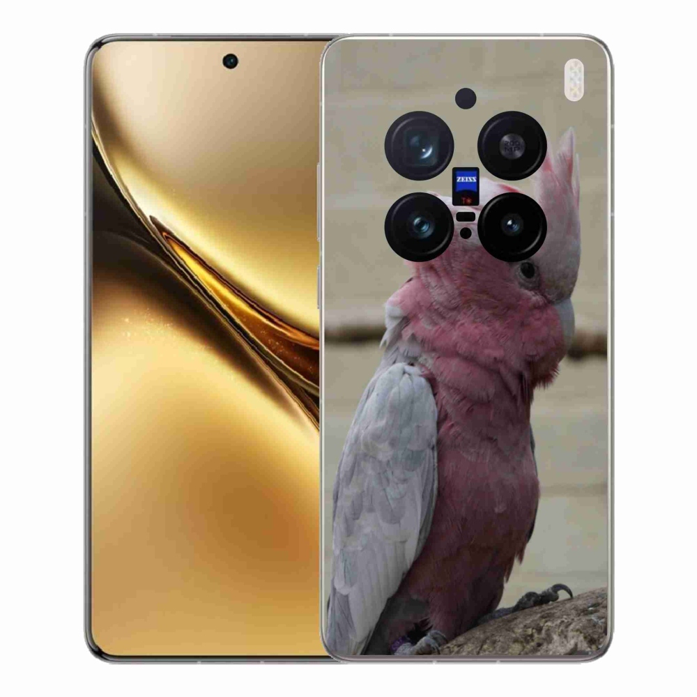 Gelový kryt mmCase na Vivo X200 Pro 5G - papoušek kakadu růžový