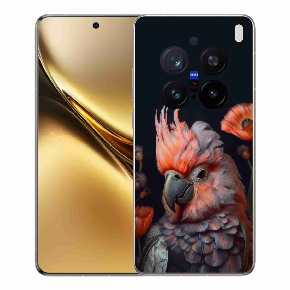 Gelový kryt mmCase na Vivo X200 Pro 5G - papoušek kakadu v barvách