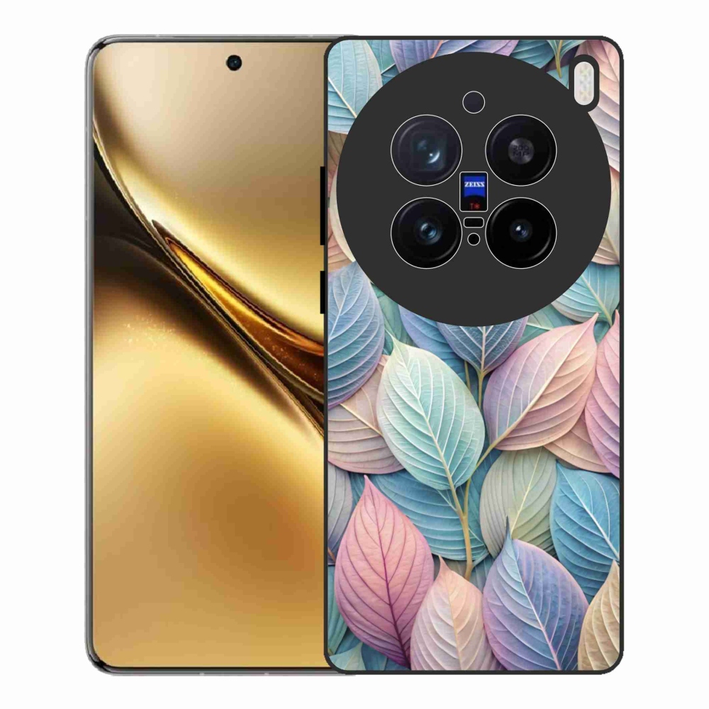 Gelový kryt mmCase na Vivo X200 Pro 5G - pastelové listy