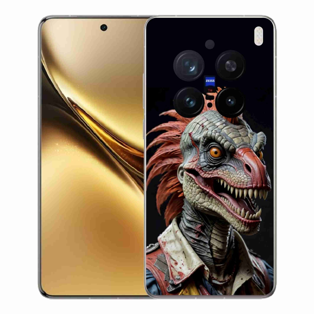 Gelový kryt mmCase na Vivo X200 Pro 5G - punk dinosaurus