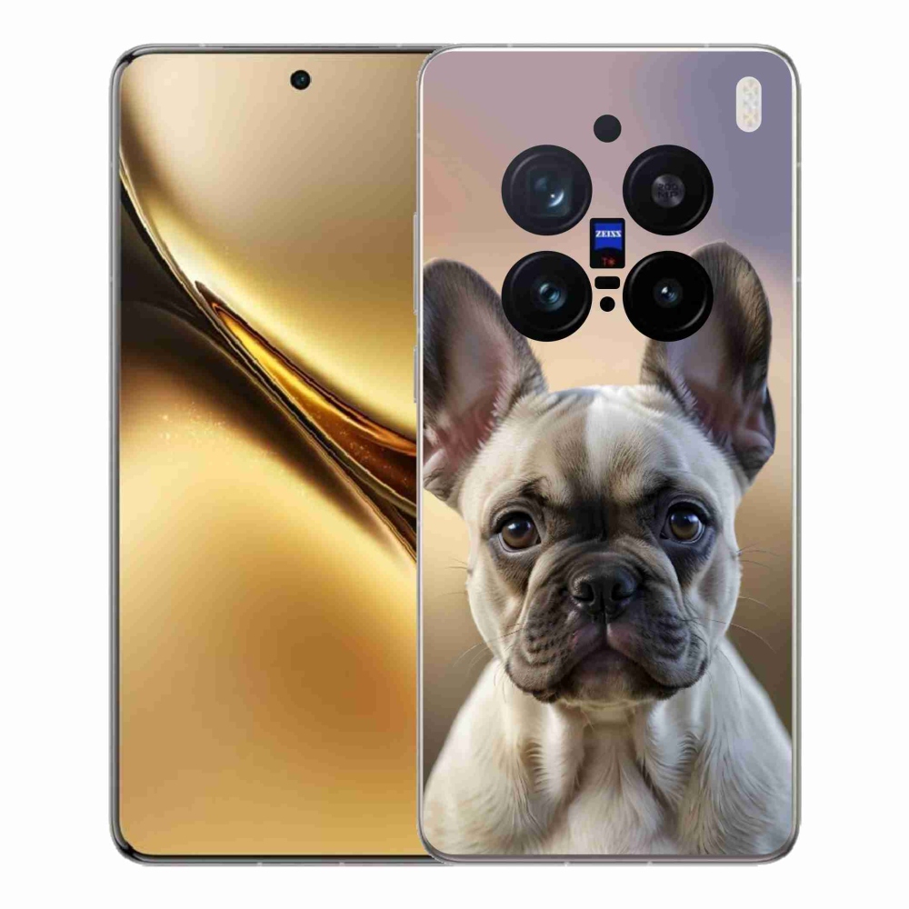 Gelový kryt mmCase na Vivo X200 Pro 5G - roztomilý francouzský buldoček