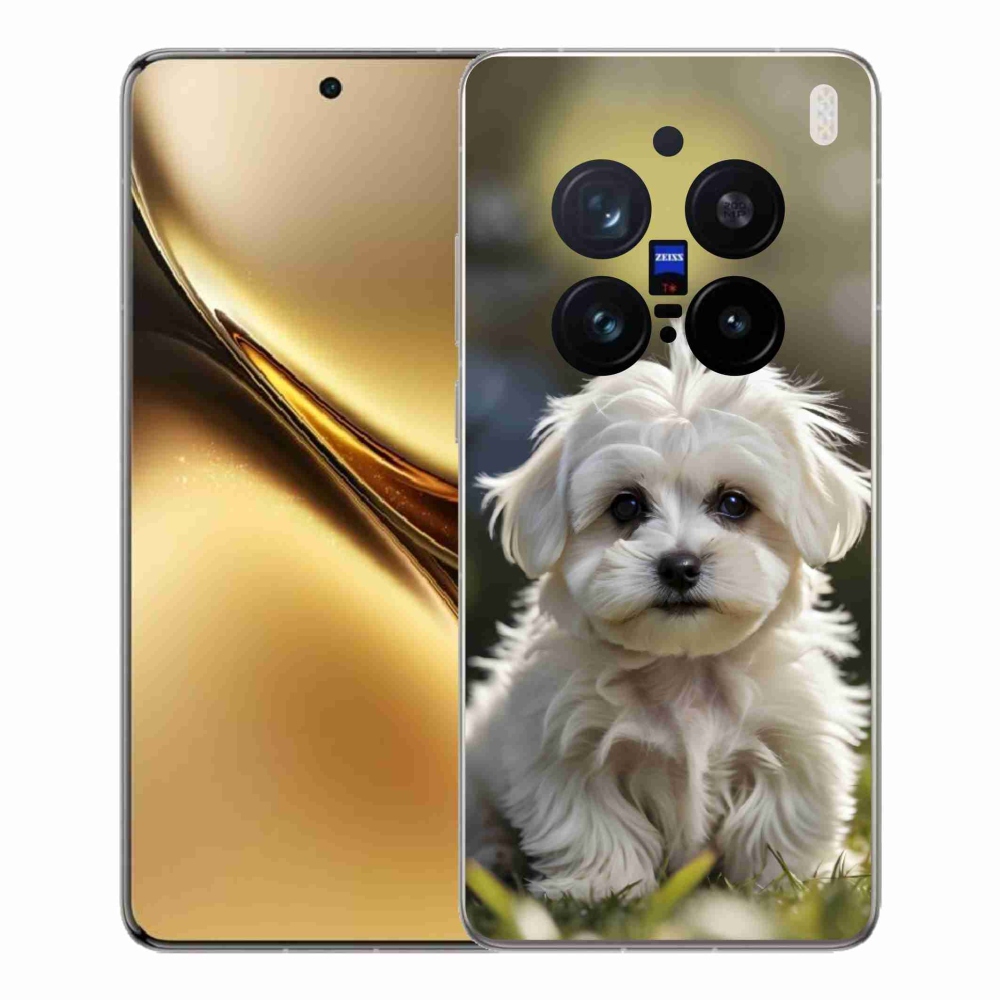Gelový kryt mmCase na Vivo X200 Pro 5G - roztomilý maltézský psík