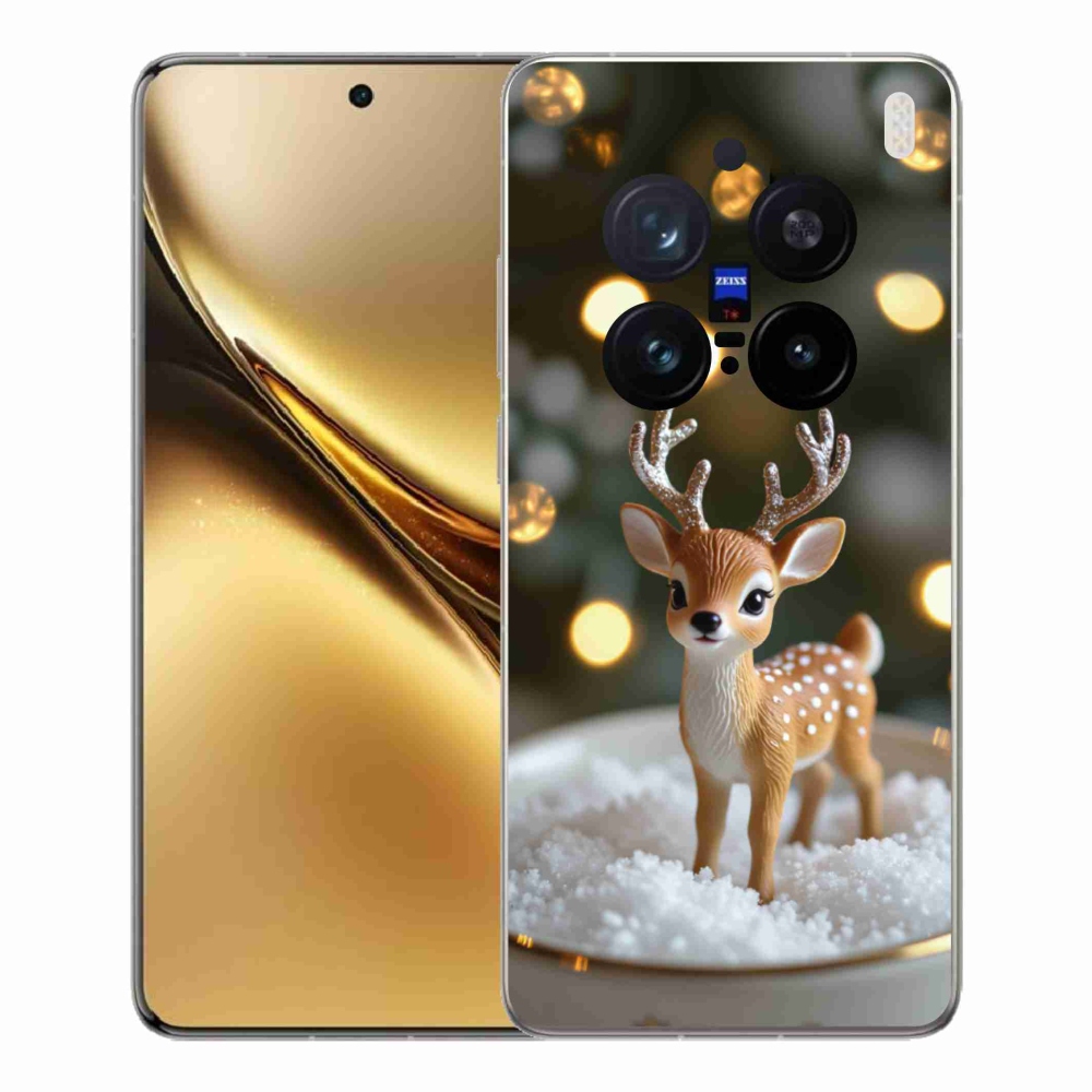 Gelový kryt mmCase na Vivo X200 Pro 5G - roztomilý vánoční jelen