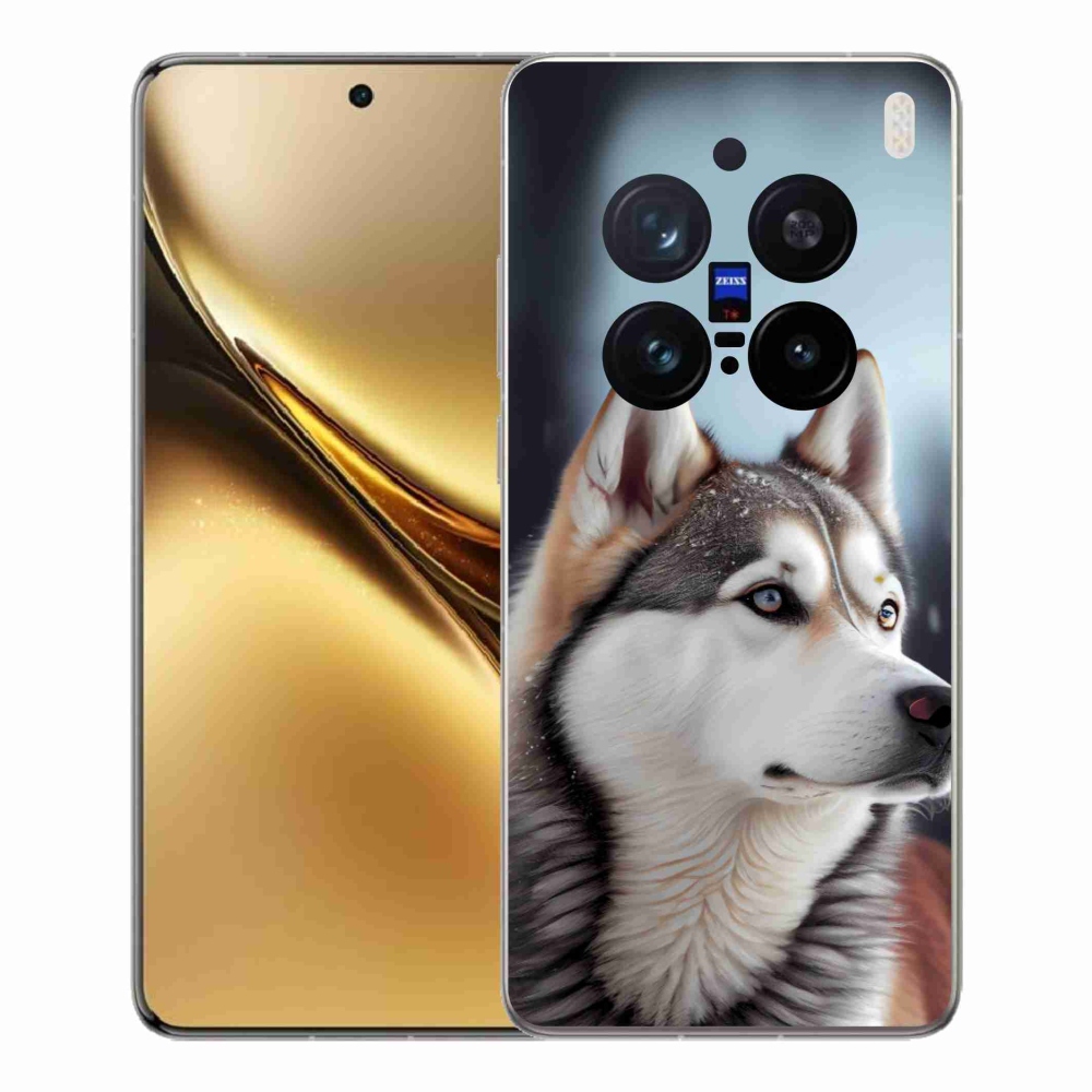 Gelový kryt mmCase na Vivo X200 Pro 5G - sibiřský husky
