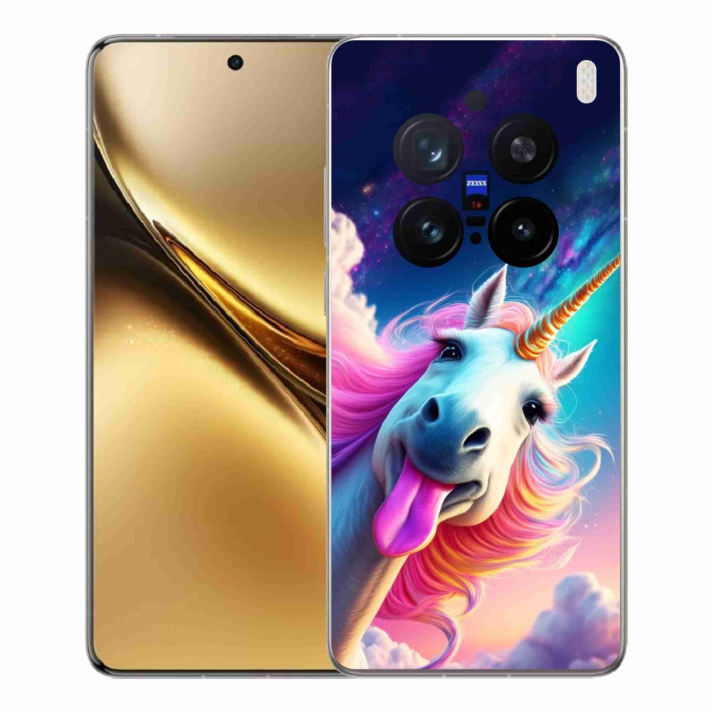 Gelový kryt mmCase na Vivo X200 Pro 5G - šílený jednorožec