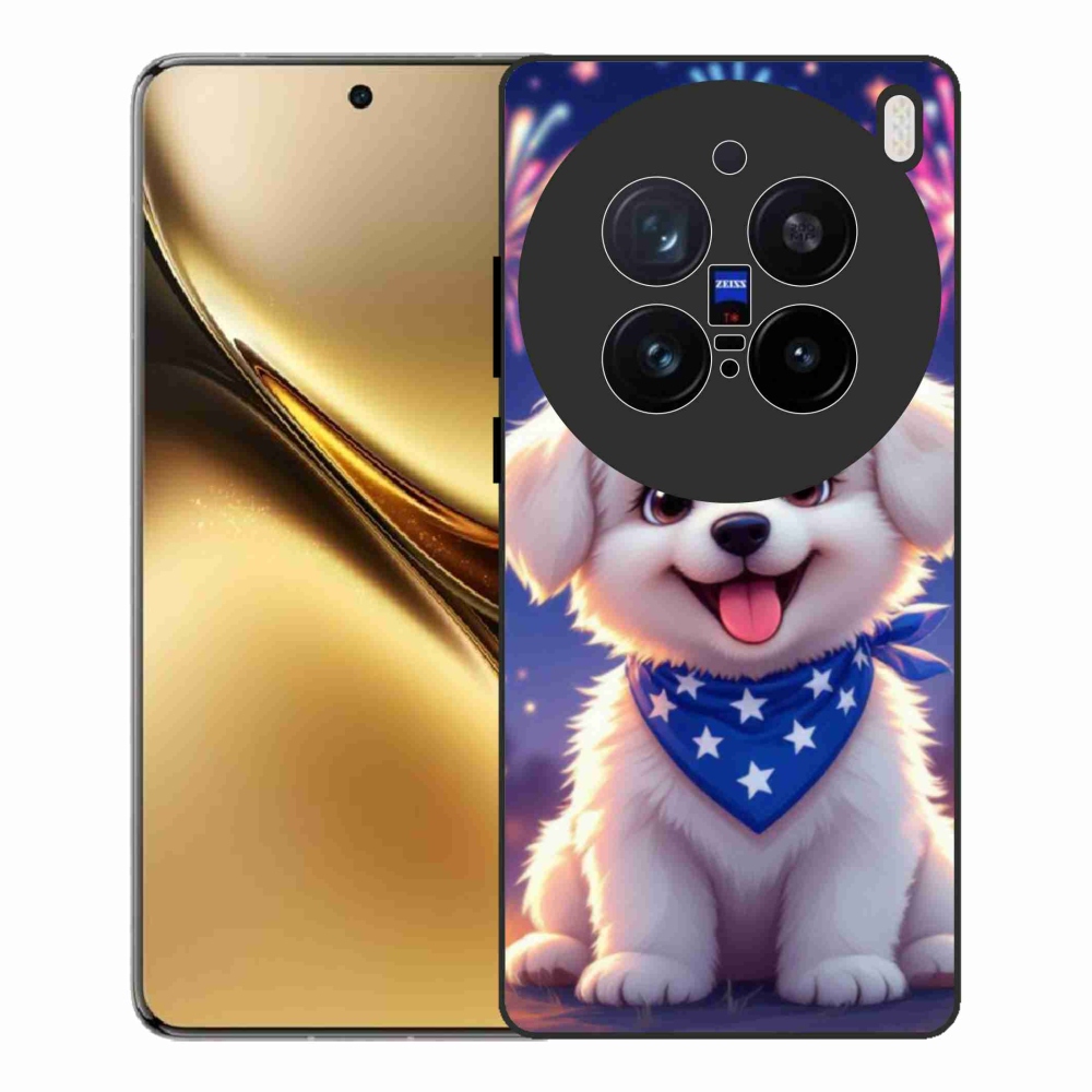 Gelový kryt mmCase na Vivo X200 Pro 5G - slavnostní štěně