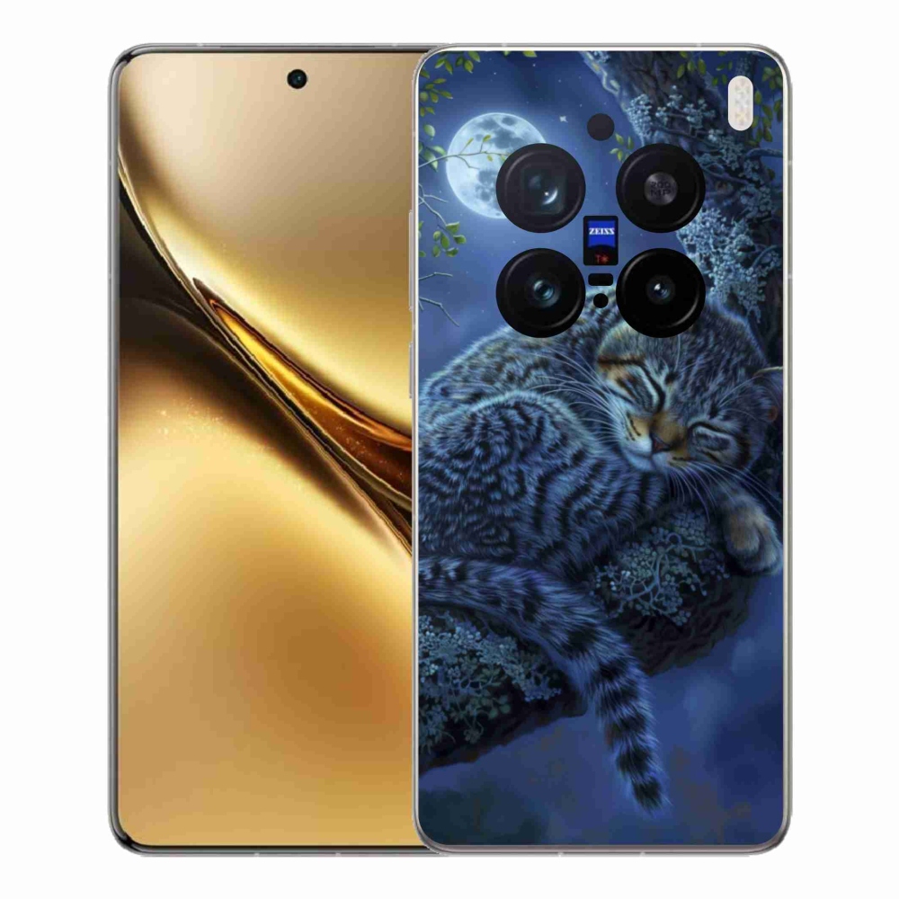 Gelový kryt mmCase na Vivo X200 Pro 5G - spící kočka