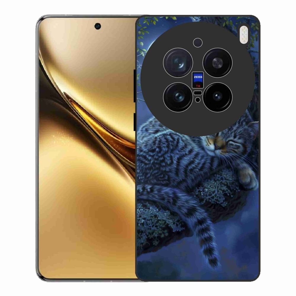 Gelový kryt mmCase na Vivo X200 Pro 5G - spící kočka