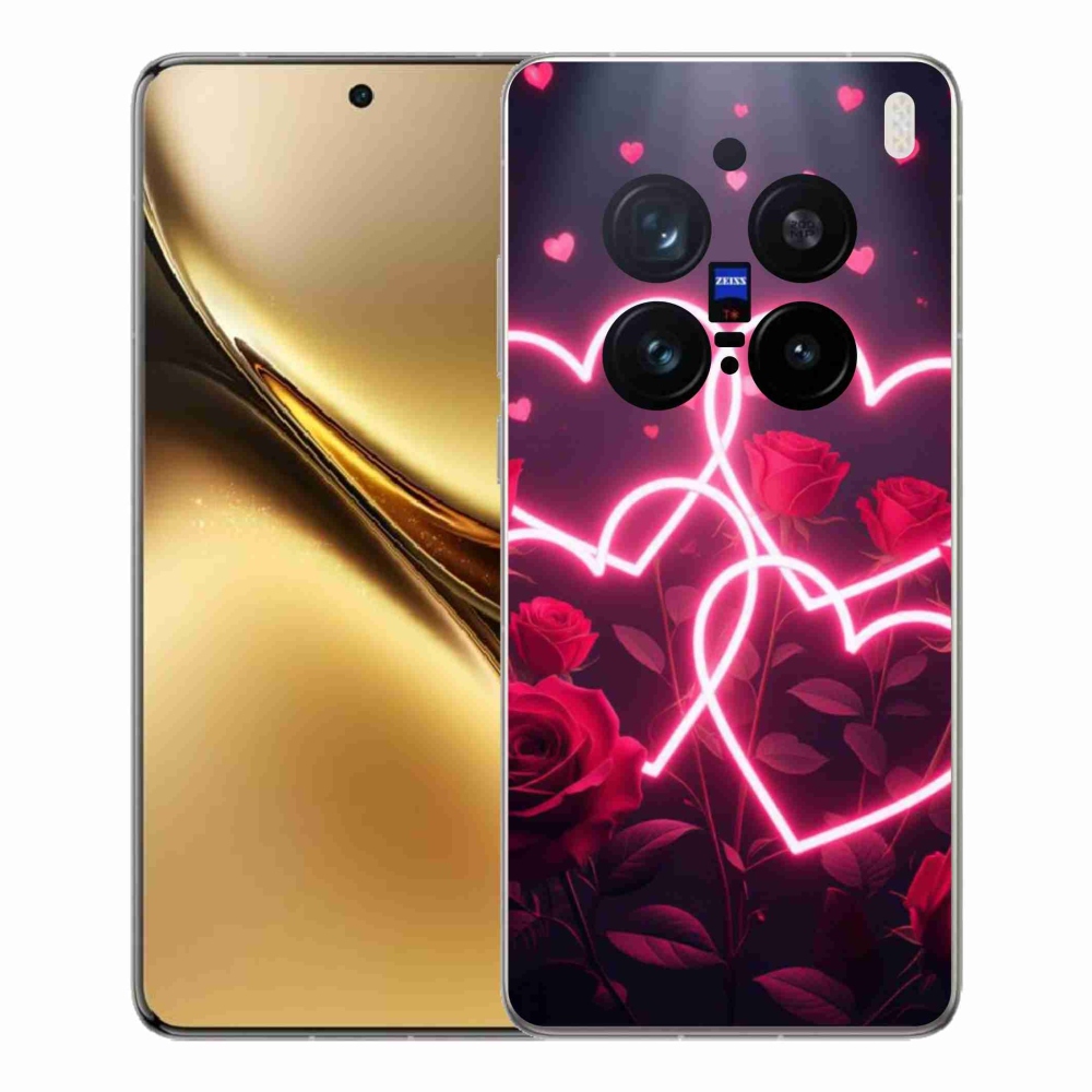 Gelový kryt mmCase na Vivo X200 Pro 5G - srdce lásky