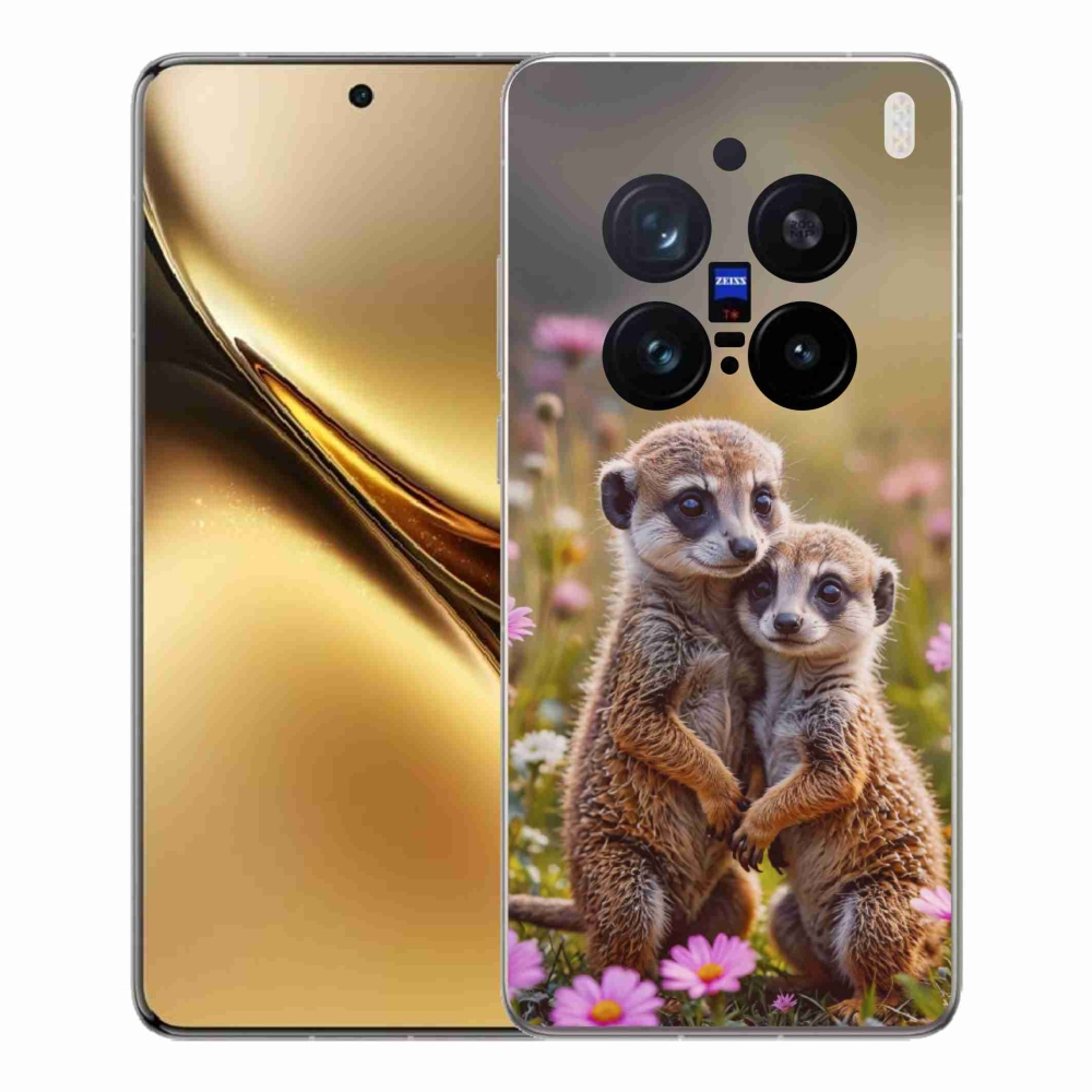 Gelový kryt mmCase na Vivo X200 Pro 5G - surikatí duo