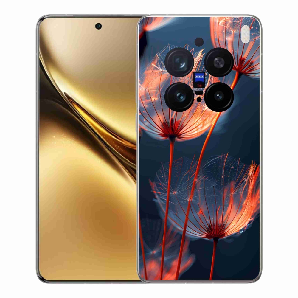 Gelový kryt mmCase na Vivo X200 Pro 5G - světélkující chmýří
