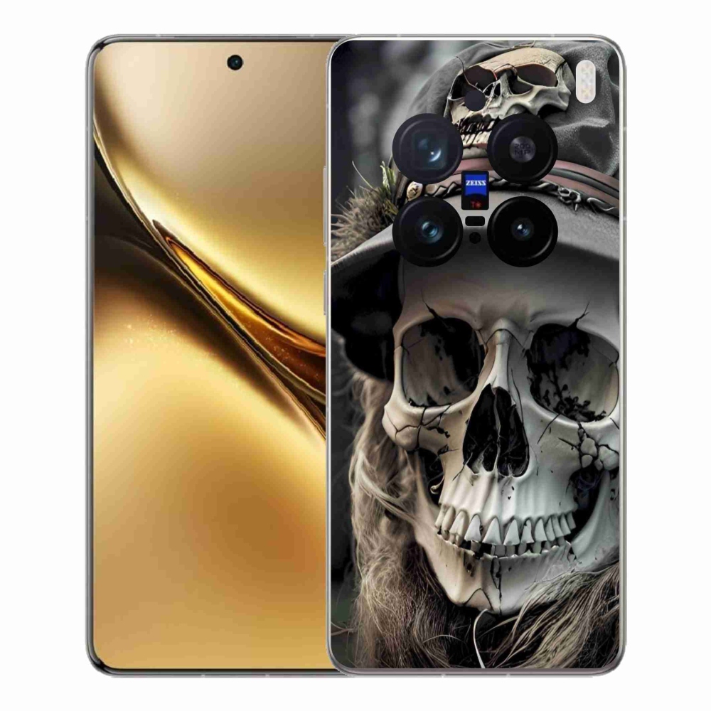 Gelový kryt mmCase na Vivo X200 Pro 5G - temná lebka