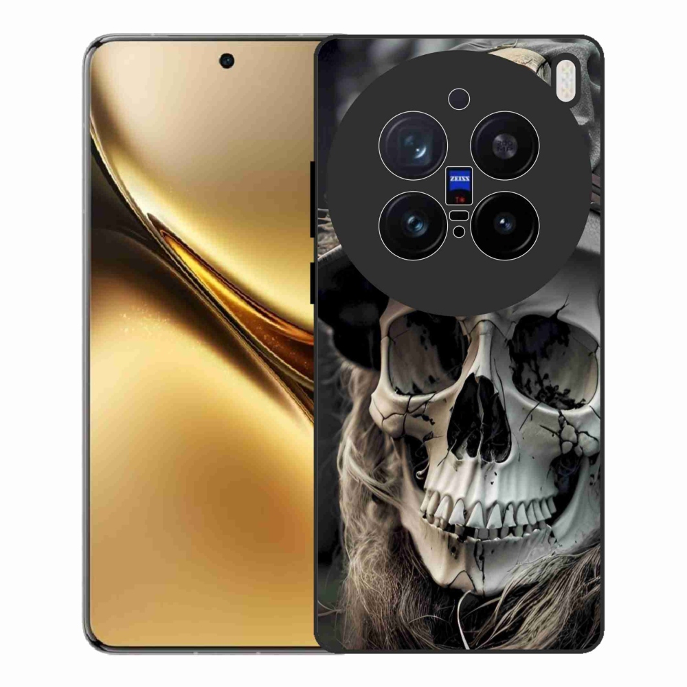 Gelový kryt mmCase na Vivo X200 Pro 5G - temná lebka