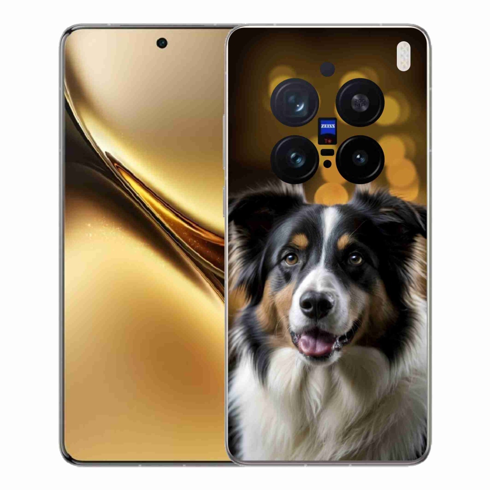 Gelový kryt mmCase na Vivo X200 Pro 5G - usměvavý australský ovčák